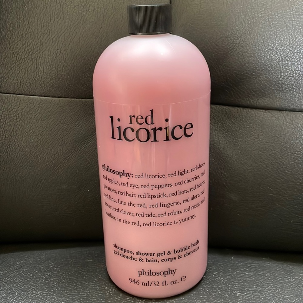 NEW Philosophy Red Licorice shampoo, shower gel & bubble bath 32 oz